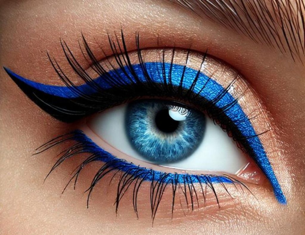 Maquillage pour les yeux bleus